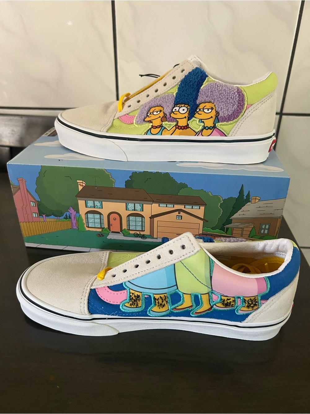 Vans Low Top Sneaker - Blue, Purple, Lime Green, Pink, Cream